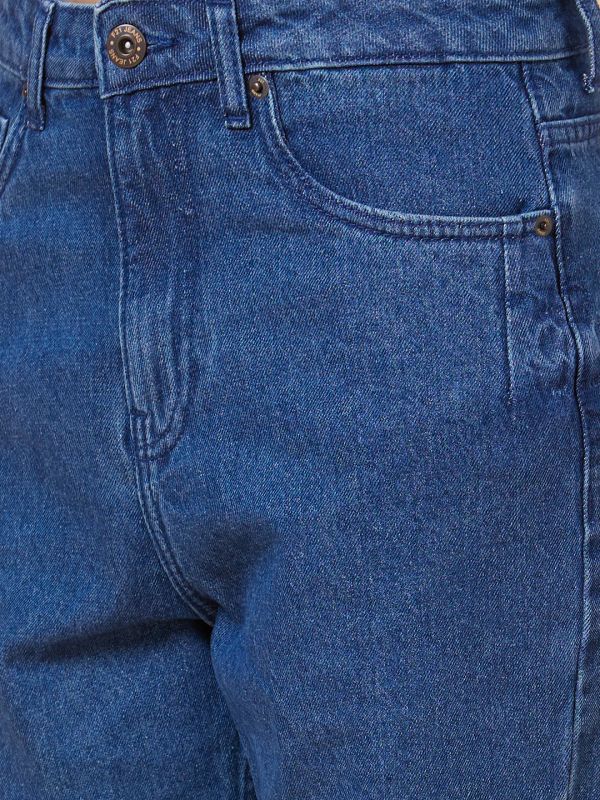 Globus Women Blue Boyfriend Fit Mid Rise Jeans