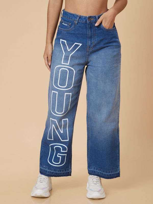 Globus Women Blue Boyfriend Fit Mid Rise Jeans