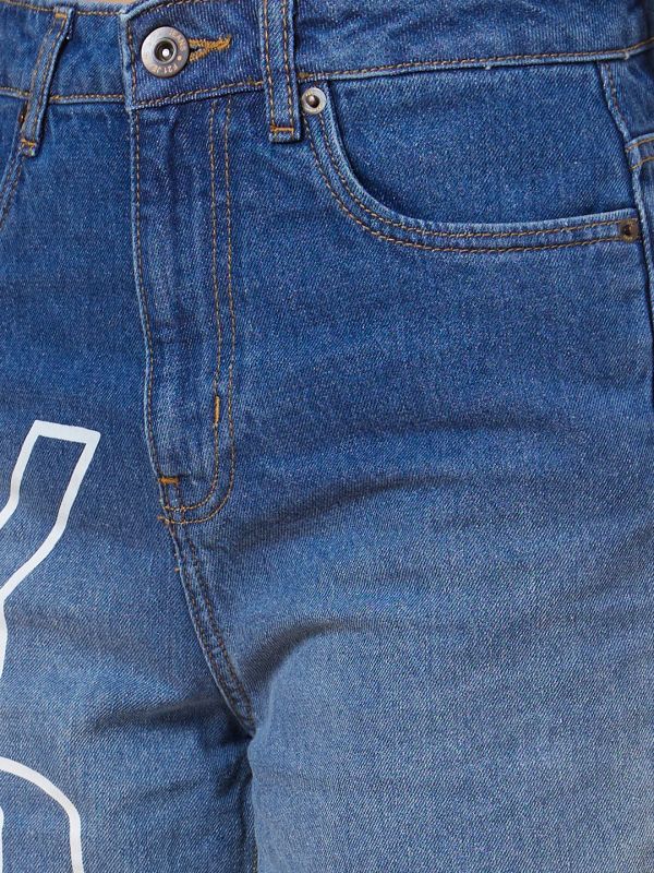 Globus Women Blue Boyfriend Fit Mid Rise Jeans