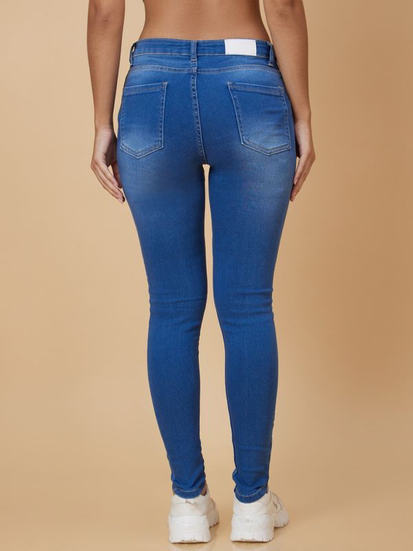 Globus Women Blue Skinny Fit Mid Rise Jeans