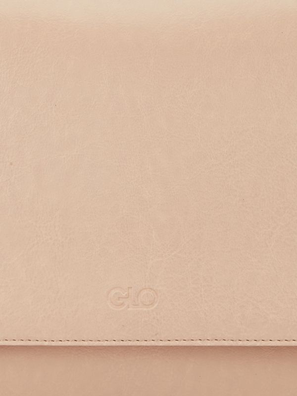 Globus Women Light Beige Vegan Leather Solid Sling Bag With Detachable Strap