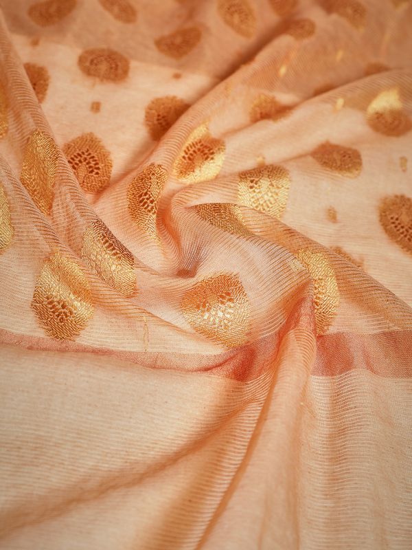 Globus Women Mustard Ethnic Woven Design Tasselled Border Brocade Festive Dupatta