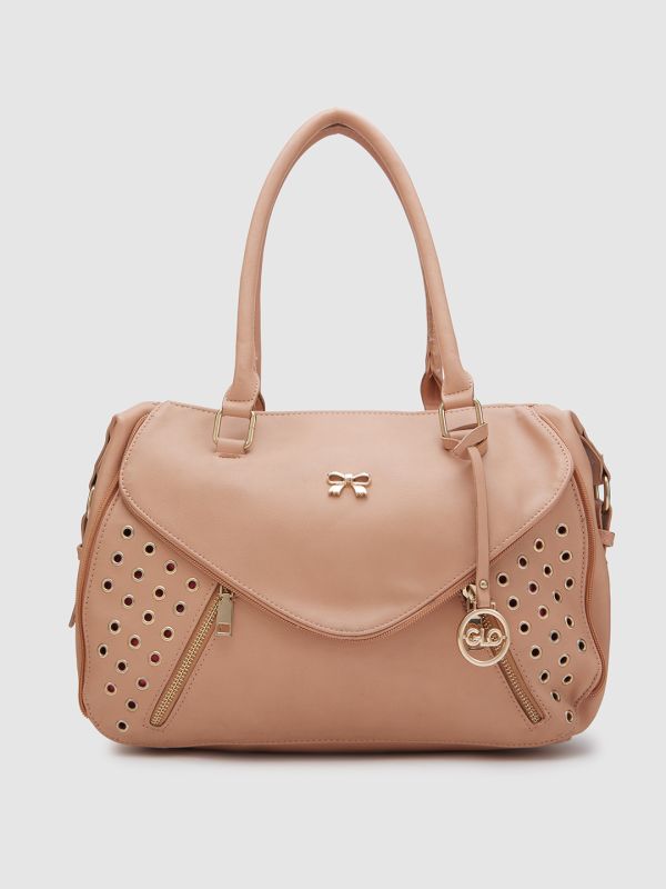 Globus Women Sand Solid Vegan Leather Shoulder Bag