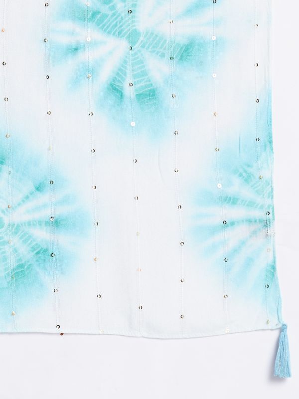 Globus Women Mint Green Dyed Fashion Scarf