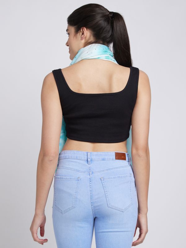 Globus Women Mint Green Dyed Fashion Scarf