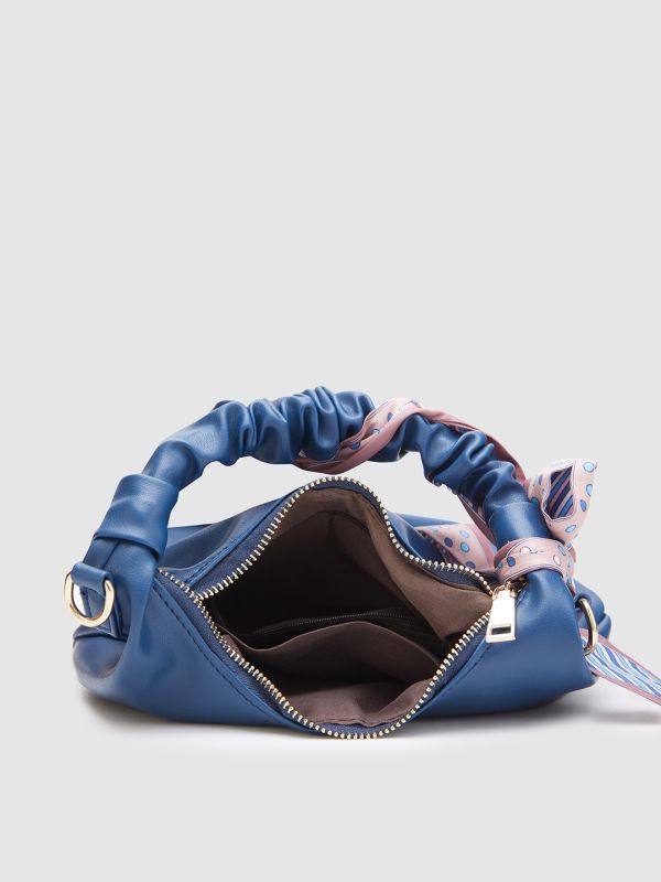 Globus Women Navy Solid Vegan Leather Sling Bag