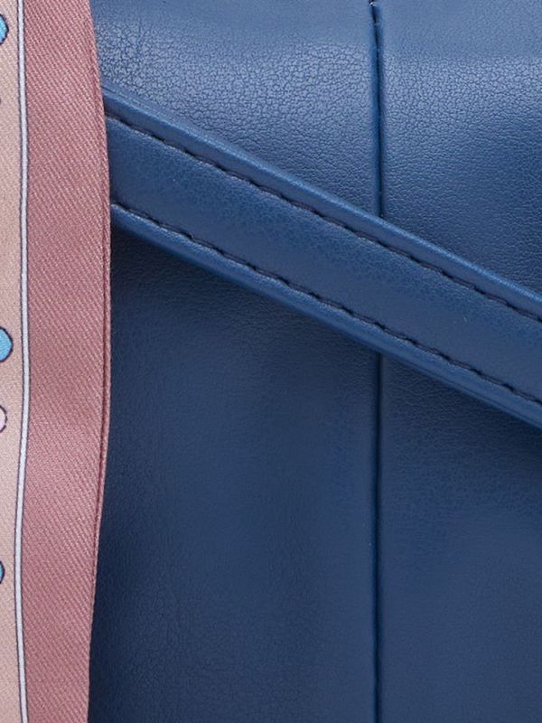 Globus Women Navy Solid Vegan Leather Sling Bag
