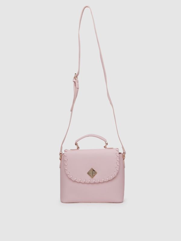 Globus Women Solid Vegan Leather Sling Bag