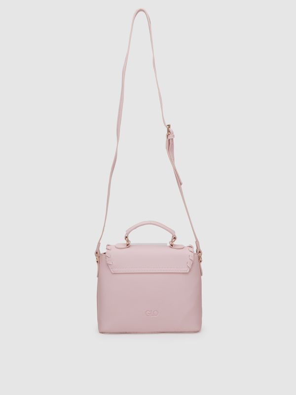 Globus Women Solid Vegan Leather Sling Bag