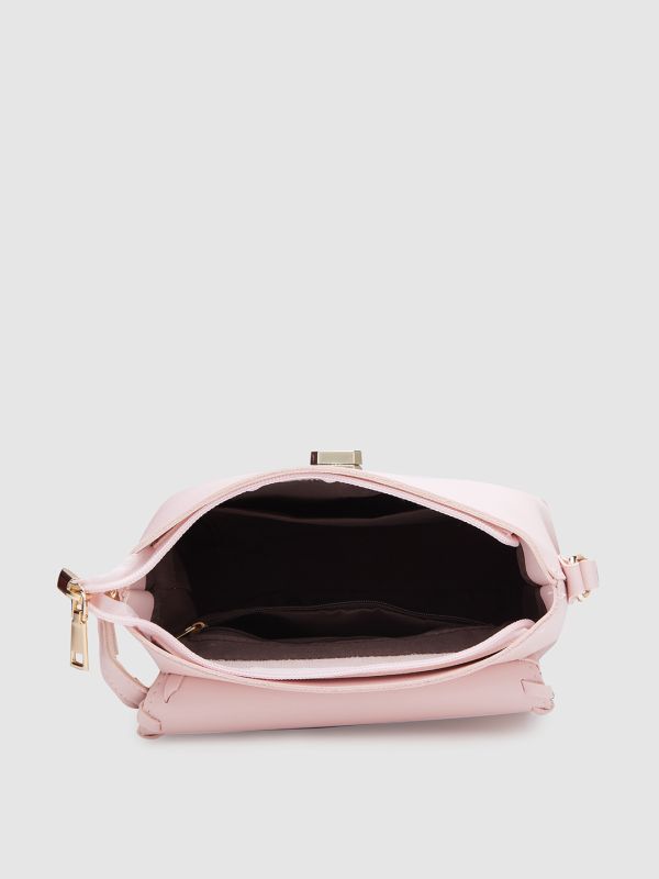 Globus Women Solid Vegan Leather Sling Bag