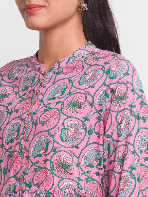Globus Pink Printed  Kurta