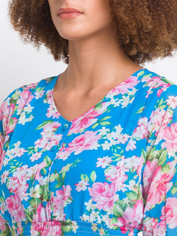 Globus Blue Printed Top