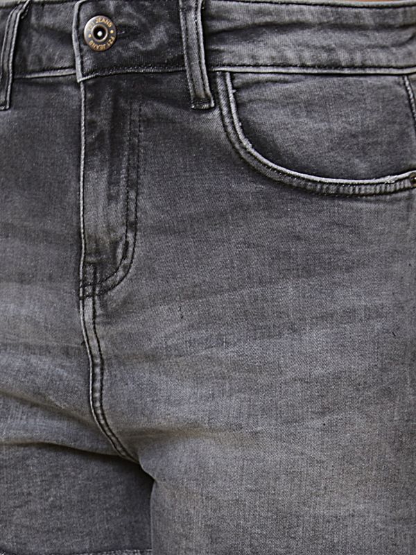 Globus Women Charcoal Regular Fit Denim Shorts