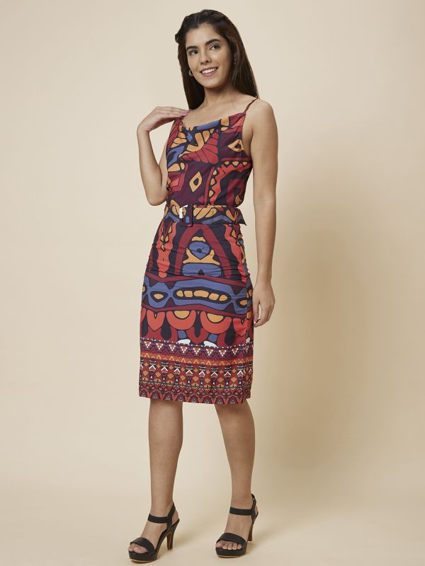 Globus Women Multi Printed Sheath Dress