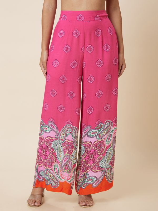 Globus Women Pink Wide Leg Palazzo