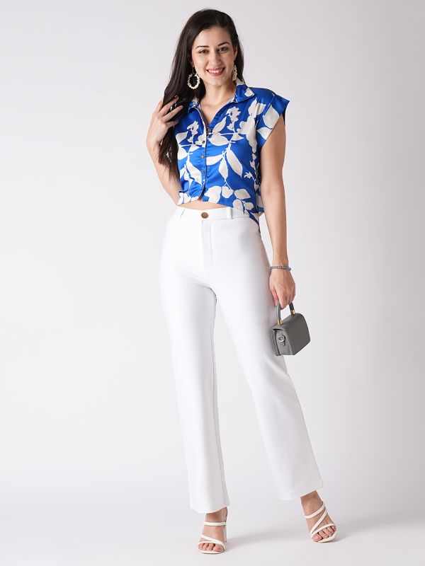 Globus Women White Slim Fit Treggings