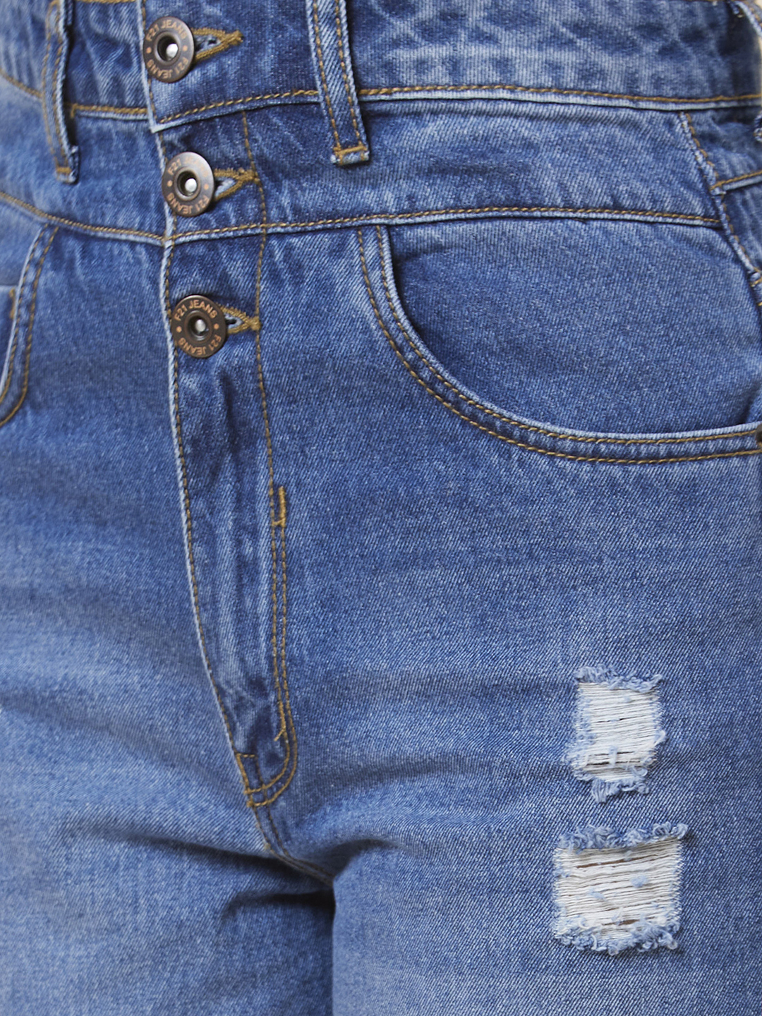 Globus Women Blue Boyfriend Fit Mid-Rise Jeans