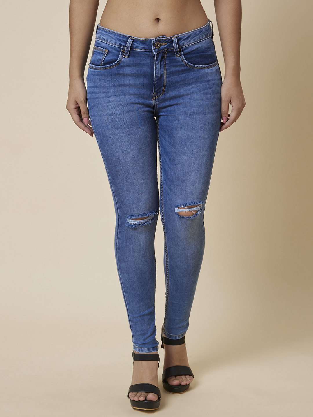 Glozeplus Bell Bottom Jeans for Women High Waisted Skinny India