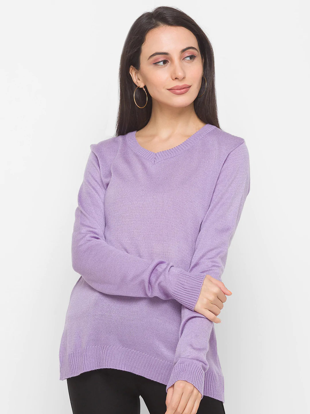 Globus Long Sleeves Solid Sweaters